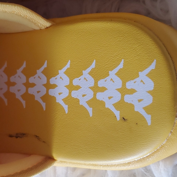 Kappa Unisex 222 Banda Mitel 4 Yellow-White Sandal Slide Size 9 - Picture 10 of 12